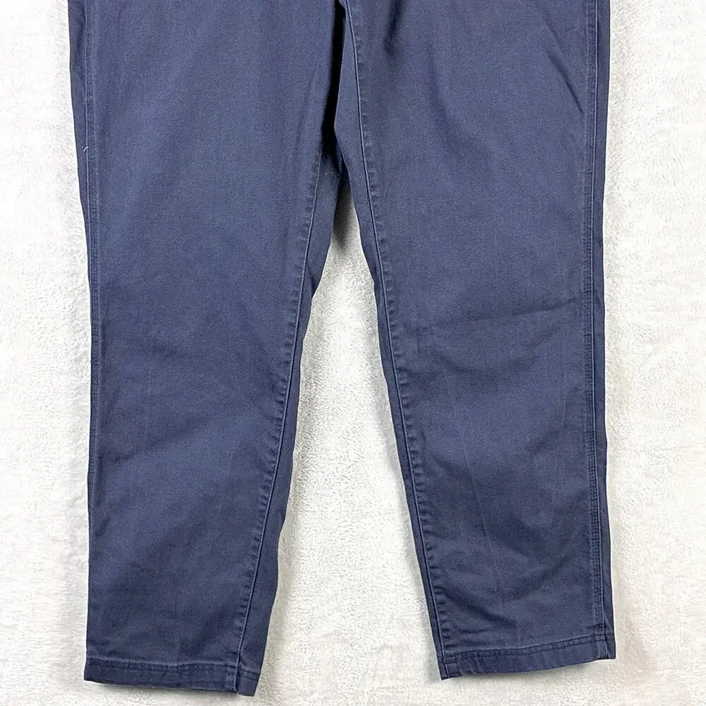 VTG LL Bean Pants Mens 38x32 Blue Twill Field Trousers Preppy Outdoors Workwear